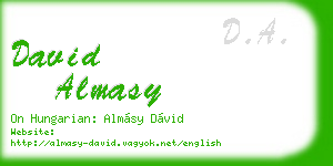 david almasy business card