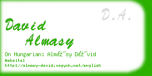 david almasy business card